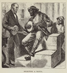 Selezionare un banjo da George Augustus Sala