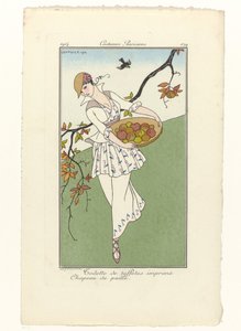 Journal des Dames et des Modes, Costumes Parisiens, 1914, No. 179: Abiti di taffetà