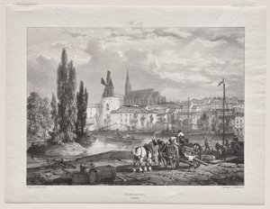 Viaggi pittoreschi e romantici nella vecchia Francia (Languedoc II, parte I): Castelnaudary da George Barnard
