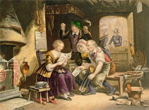 Notizie da casa, 1854 da George Baxter