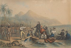 La ricezione del reverendo J. Williams a Tanna nei Mari del Sud, il giorno prima di essere massacrato