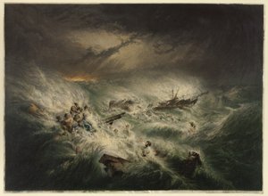 Il naufragio della Reliance (12 novembre 1842) da George Baxter
