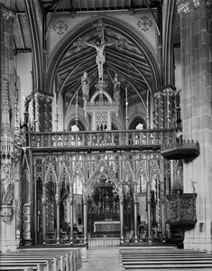 Cattedrale cattolica romana di San Chad, Birmingham, West Midlands da George Bernard Mason