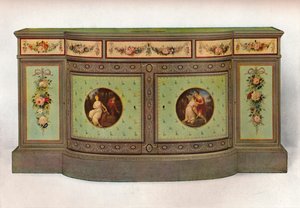 Secretaire comò, c1785