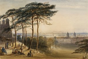 Greenwich da Observatory Hill, c.1850 da George Bryant Campion