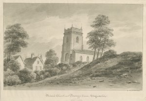 Chiesa e Casa Parrocchiale di Milwich da George Buckler