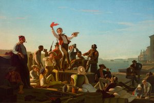 I simpatici battellieri in porto da George Caleb Bingham