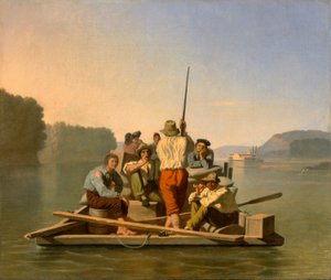 Una nave a vapore che si incaglia da George Caleb Bingham