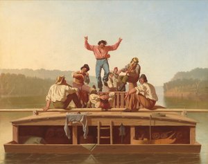I felici barcaioli, 1846 da George Caleb Bingham