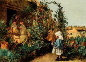 Giardino di un cottage a Stapleford, Wiltshire da George Carline