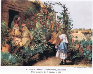 Un giardino di cottage a Stapleford, Wiltshire