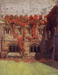 Oxford: Le stanze del Principe di Galles, Magdalen College (litografia a colori) da George Carline