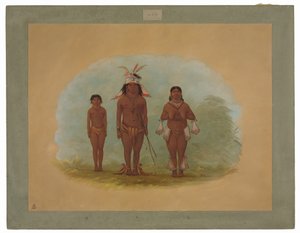 Una Famiglia Chetibo da George Catlin