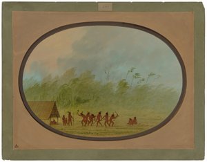 Un wigwam Connibo da George Catlin