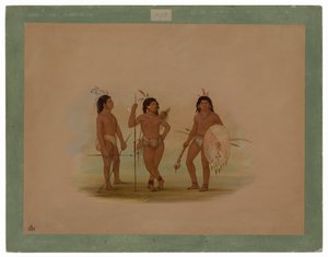 Un capo Puelchee e due giovani guerrieri da George Catlin