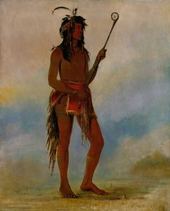 Ah-nó-je-nahge, colui che sta da entrambi i lati, un illustre giocatore di palla.