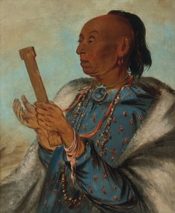 Ah-tón-we-tuck, Cock Turkey, Ripetere la sua preghiera da George Catlin