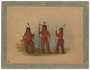 Capo Aleutiano e due guerrieri