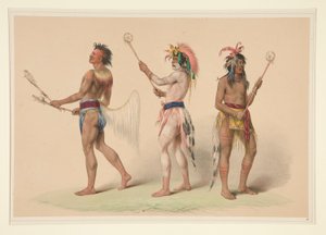 Giocatori di palla, pl. 21 dal Portfolio degli Indiani d