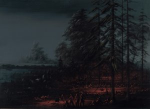 Bivacco di una spedizione di guerra Sioux, 1861-1869 da George Catlin