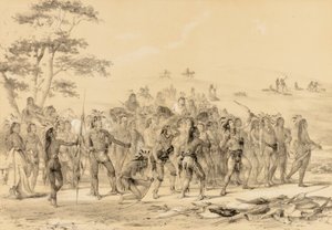 Braves che tirano le frecce - Una gara - n. 24 da George Catlin