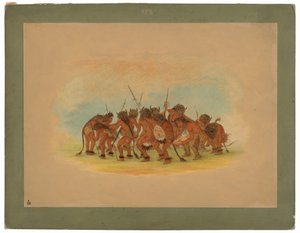 Danza del bufalo - Mandan da George Catlin