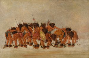 Ballo del bufalo, Mandan da George Catlin