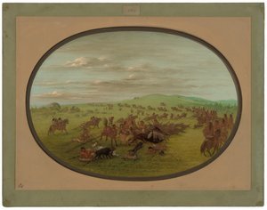 Camanchees in movimento da George Catlin