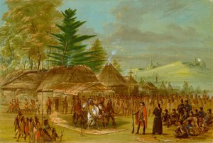 Il capo degli indiani Taensa riceve La Salle. 20 marzo 1682