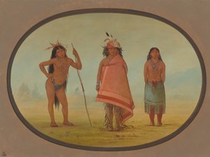 Capo Cochimtee, sua moglie e un guerriero, 1855-1869