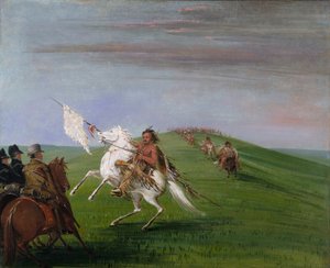I Comanche incontrano i Dragoni da George Catlin