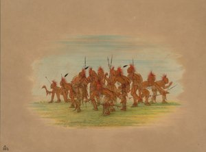 Danza della Scoperta - Saukie, 1861 da George Catlin