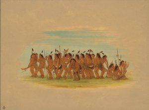 Danza del cane - Sioux, 1861 da George Catlin