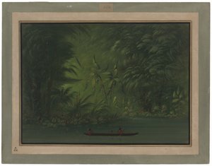 Ingresso a una laguna, riva dell