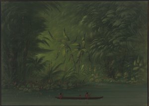 Ingresso a una laguna, riva dell