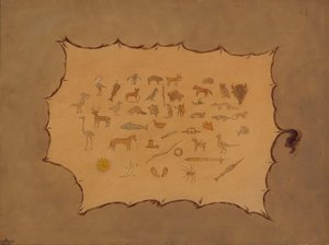 Facsimile di una veste Ojibbeway, 1861-1869 da George Catlin