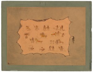 Facsimile della veste di Mah-to-toh-pa - Mandan da George Catlin