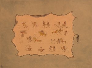 Facsimile della veste di Mah-to-toh-pa - Mandan da George Catlin