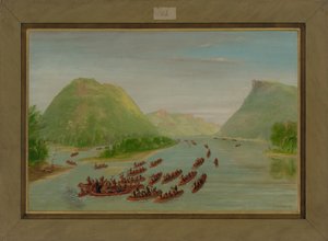 Padre Hennepin e due compagni fatti prigionieri dai Sioux, aprile 1680, 1847-48