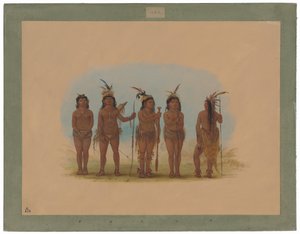 Cinque indiani caraibici da George Catlin