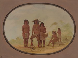 Cinque indiani Maya, 1855-1869 da George Catlin