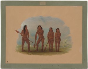 Quattro indiani Angustura da George Catlin