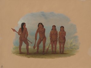 Quattro indiani Angustura da George Catlin