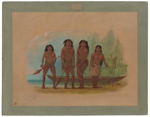 Quattro indiani fuegini da George Catlin