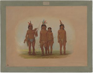 Quattro indiani Macouchi da George Catlin