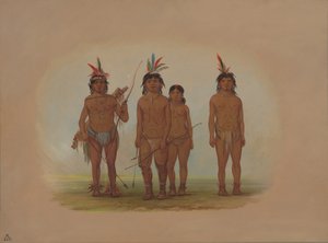 Quattro indiani Macouchi da George Catlin
