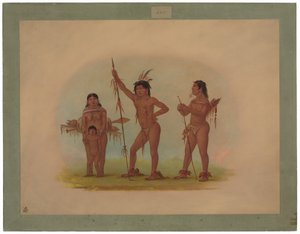 Quattro Indiani Mura da George Catlin