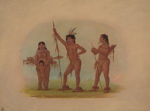 Quattro indiani Mura da George Catlin