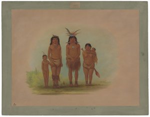 Quattro indiani Sepibo da George Catlin