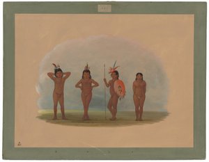 Quattro bambini Zurumati da George Catlin